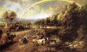 Landscape with Rainbow Peter Paul Rubens